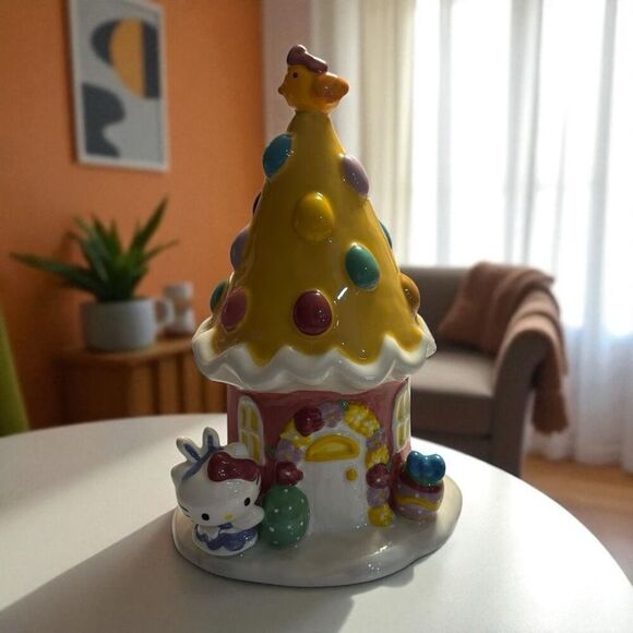 Blue Sky Hello Kitty Easter House Ceramic New Issue 2024 - Picture 1 of 5